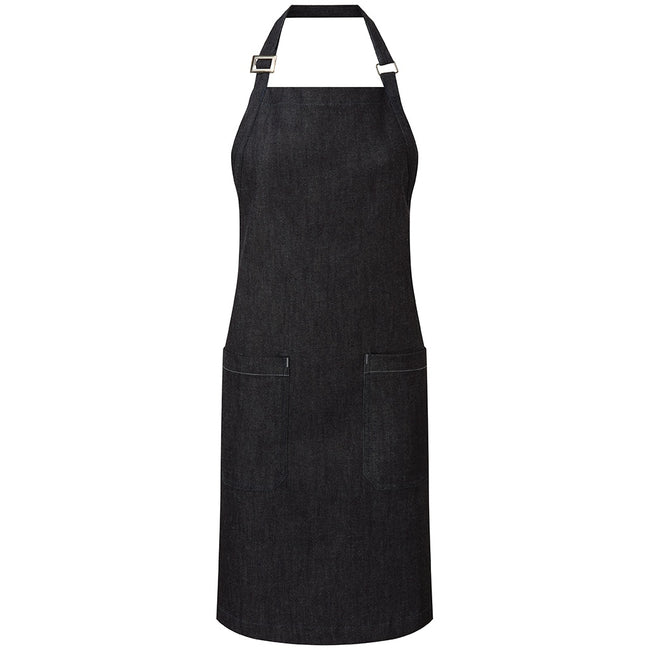 Indigo Blue - Front - Premier Unisex Adult Organic Fairtrade Certified Denim Apron