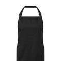 Black - Back - Premier Unisex Adult Organic Fairtrade Certified Full Apron