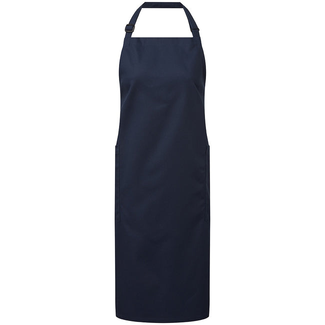 Navy - Front - Premier Unisex Adult Organic Fairtrade Certified Full Apron