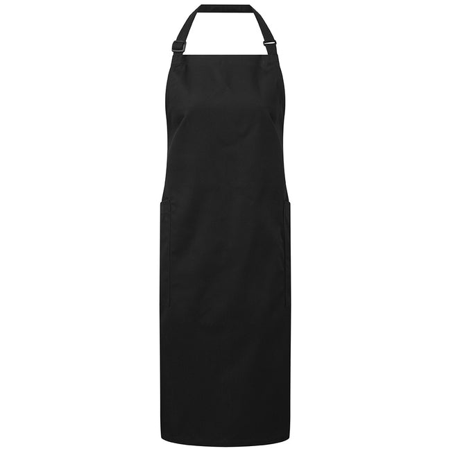Black - Front - Premier Unisex Adult Organic Fairtrade Certified Full Apron