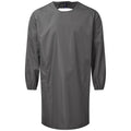 Dark Grey - Front - Premier Unisex Adult All Purpose Long-Sleeved Gown