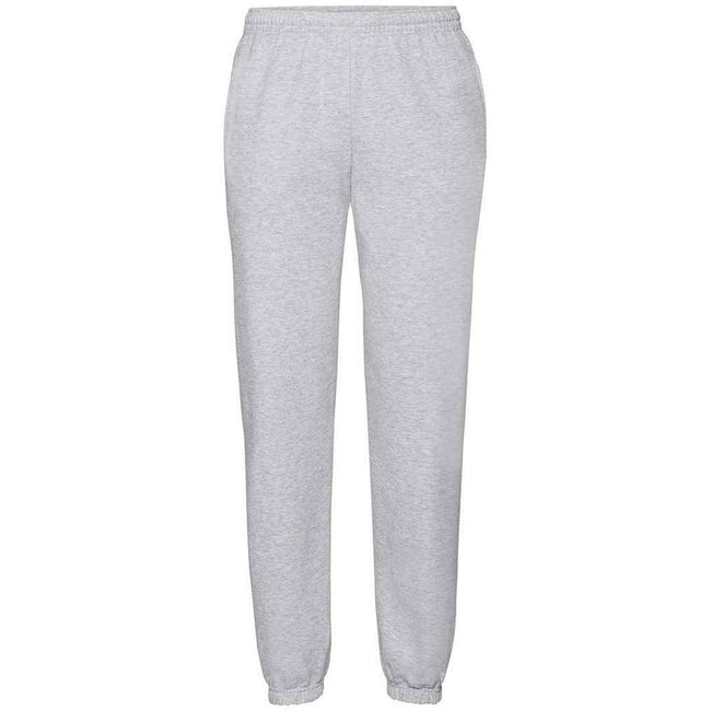 Heather Grey - Front - Fruit Of The Loom Mens Classic 80-20 Jogging Bottoms