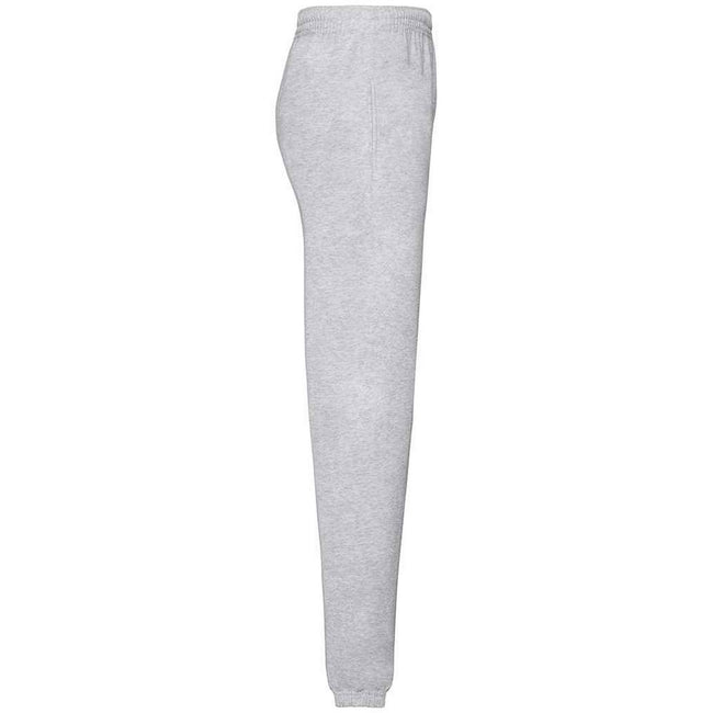 Heather Grey - Side - Fruit Of The Loom Mens Classic 80-20 Jogging Bottoms