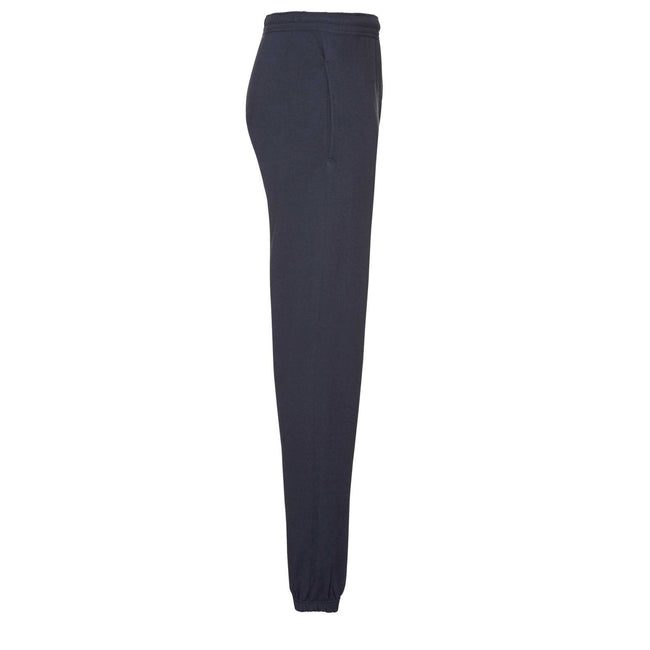 Deep Navy - Side - Fruit Of The Loom Mens Classic 80-20 Jogging Bottoms
