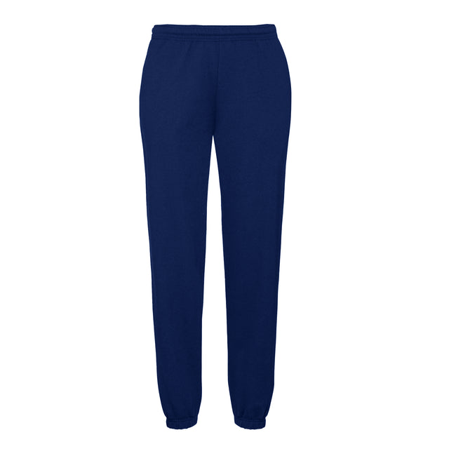 Navy - Front - Fruit Of The Loom Mens Classic 80-20 Jogging Bottoms