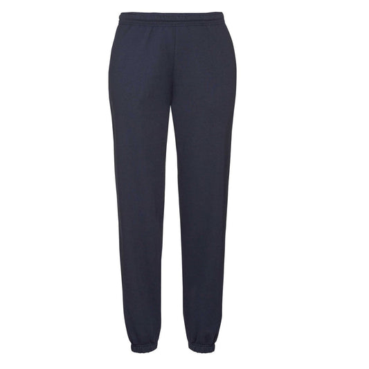 Deep Navy - Front - Fruit Of The Loom Mens Classic 80-20 Jogging Bottoms