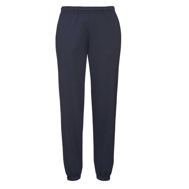 Deep Navy - Front - Fruit Of The Loom Mens Classic 80-20 Jogging Bottoms