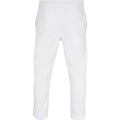 White - Back - Build Your Brand Unisex Adult Basic Jogging Bottoms
