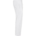 White - Side - Build Your Brand Unisex Adult Basic Jogging Bottoms