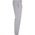 Heather Grey - Side - Build Your Brand Unisex Adult Basic Jogging Bottoms