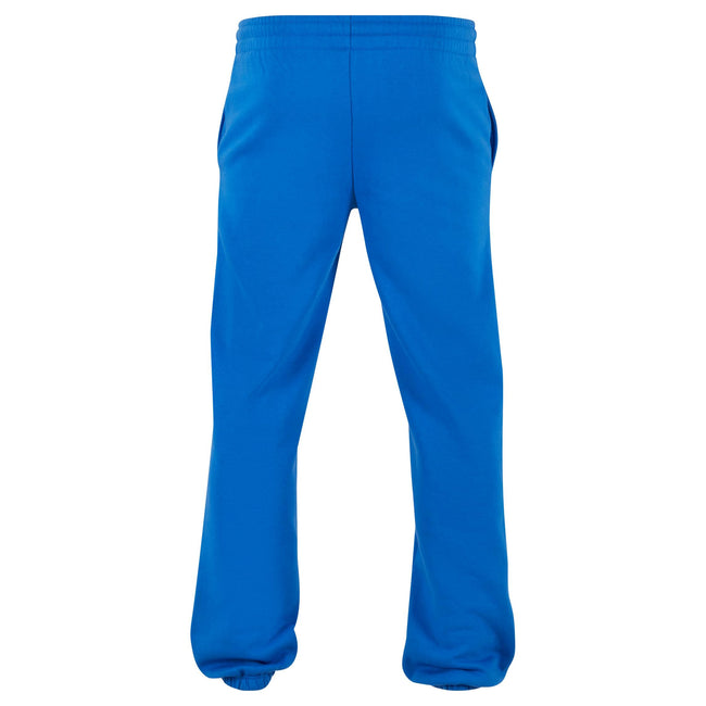 Intense Blue - Back - Build Your Brand Unisex Adult Basic Jogging Bottoms