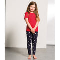 Navy-White - Back - SF Minni Childrens-Kids Lounge Pants