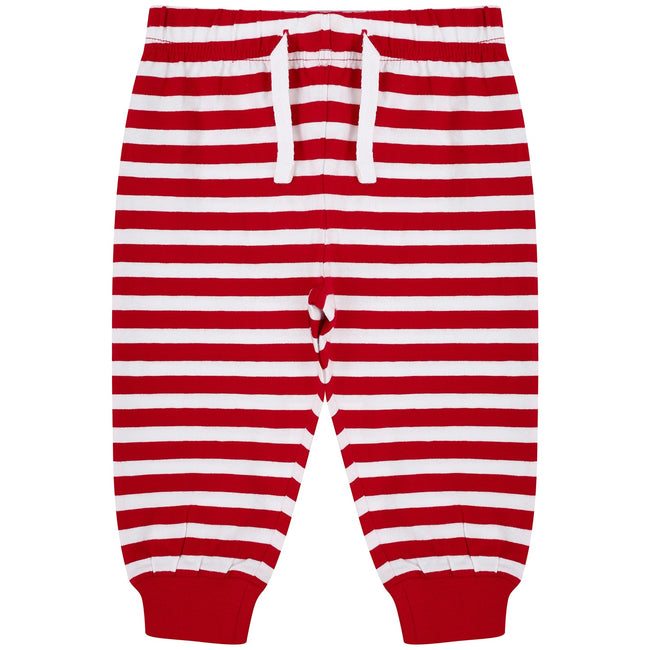 Red-White - Front - Larkwood Childrens-Kids Lounge Pants