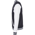 Navy-White - Side - Build Your Brand Mens Basic College Jacket