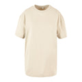 White Sand - Front - Build Your Brand Womens-Ladies Boyfriend Oversized T-Shirt