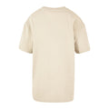 White Sand - Back - Build Your Brand Womens-Ladies Boyfriend Oversized T-Shirt