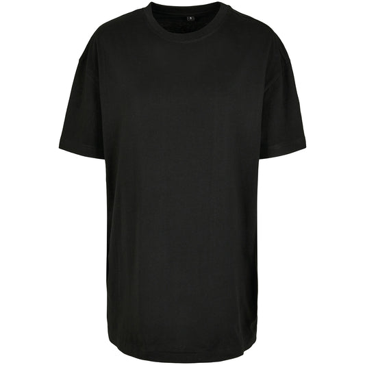 Black - Front - Build Your Brand Womens-Ladies Boyfriend Oversized T-Shirt