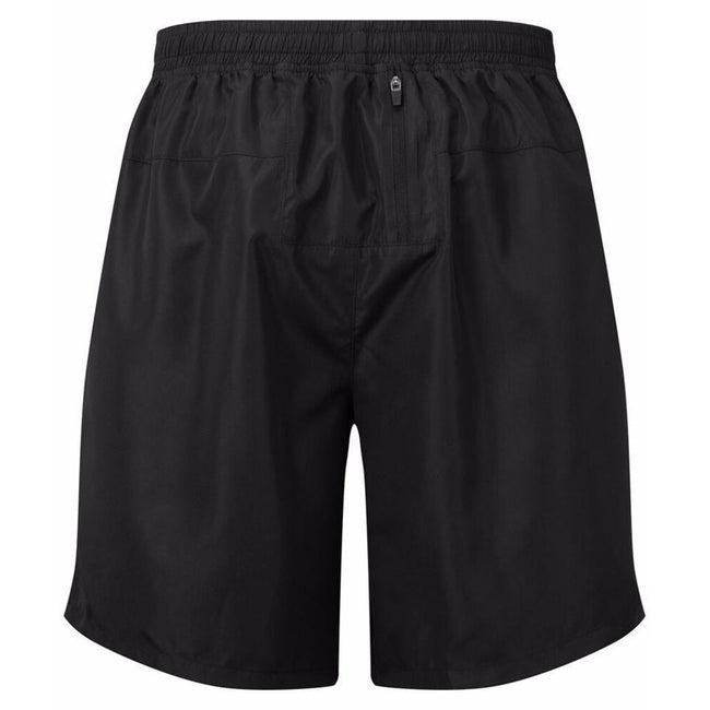 Black - Close up - TriDri Mens Running Shorts