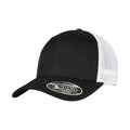 Black-White - Front - Flexfit Unisex Adult 110 Two Tone Cap