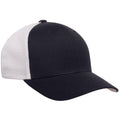 Navy-White - Lifestyle - Flexfit Unisex Adult 110 Mesh Two Tone Cap