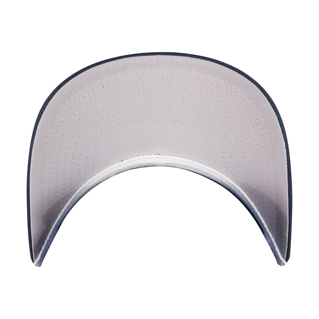 Navy-White - Close up - Flexfit Unisex Adult 110 Mesh Two Tone Cap