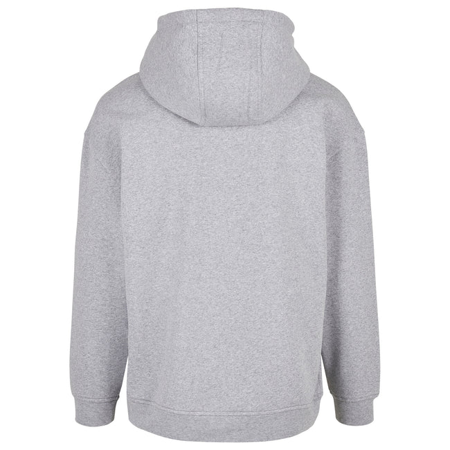 Heather Grey - Side - Build Your Brand Mens Basic Oversized Hoodie