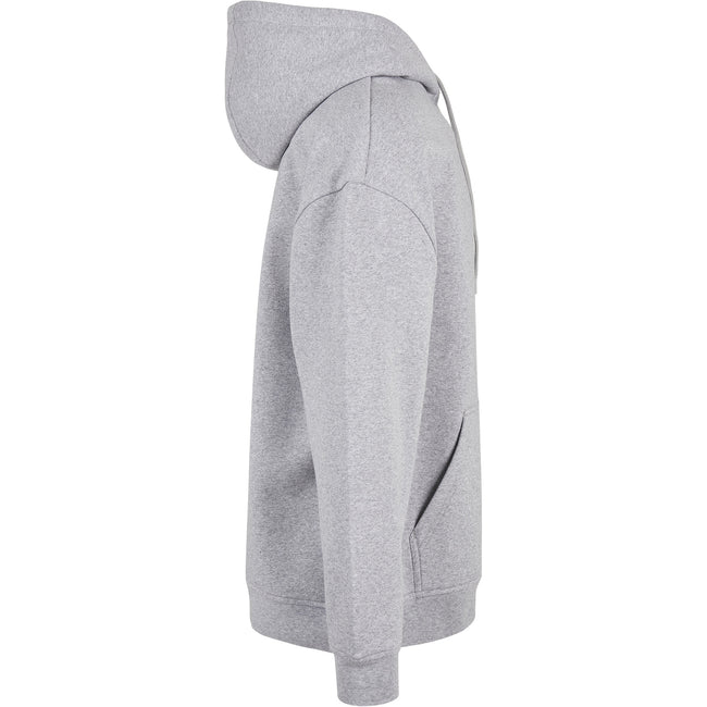 Heather Grey - Pack Shot - Build Your Brand Mens Basic Oversized Hoodie
