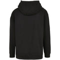 Black - Back - Build Your Brand Mens Basic Oversized Hoodie