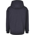 Navy - Side - Build Your Brand Mens Basic Oversized Hoodie