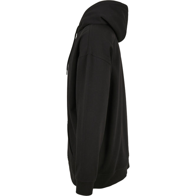 Black - Side - Build Your Brand Mens Basic Oversized Hoodie