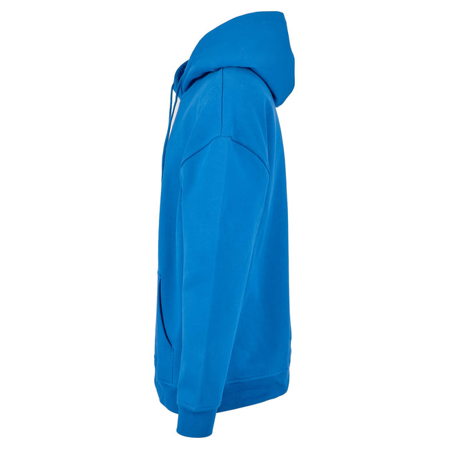 Intense Blue - Side - Build Your Brand Mens Basic Oversized Hoodie