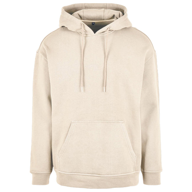 Sand - Front - Build Your Brand Mens Basic Oversized Hoodie