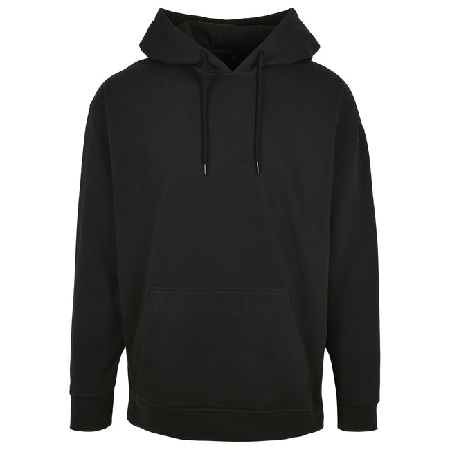Black - Front - Build Your Brand Mens Basic Oversized Hoodie