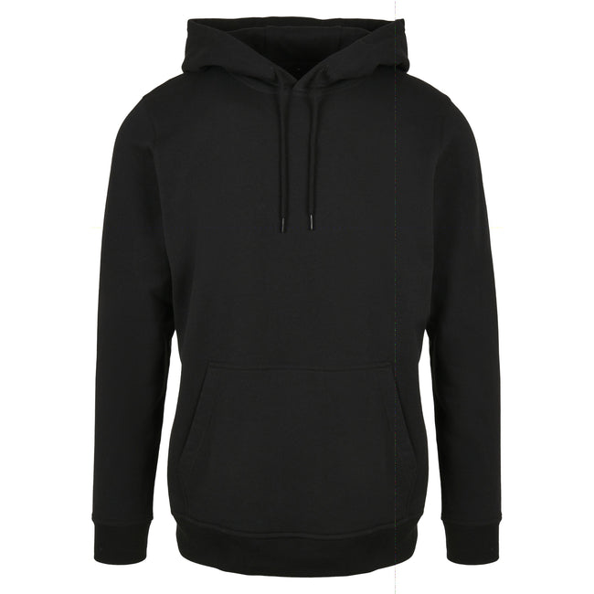 Black - Front - Build Your Brand Mens Basic Hoodie