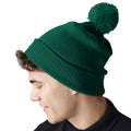 Bottle Green - Side - Beechfield Unisex Adult Snowstar Beanie
