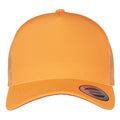 Neon Orange - Side - Flexfit Unisex Adult Neon Retro Trucker Cap