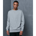 Heather Grey - Back - Build Your Brand Mens Basic Crew Neck Sweatshirt
