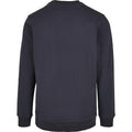 Navy - Back - Build Your Brand Mens Basic Crew Neck Sweatshirt