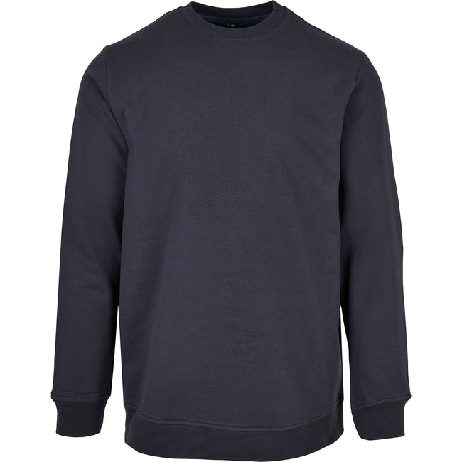Navy - Front - Build Your Brand Mens Basic Crew Neck Sweatshirt