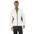 Neon White - Lifestyle - Spiro Mens Luxe Reflective Hi-Vis Jacket