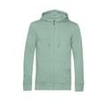 Sage - Front - B&C Mens Organic Zipped Hoodie