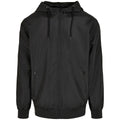 Black - Front - Build Your Brand Mens Windrunner Recycled Jacket
