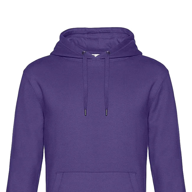 Radiant Purple - Back - B&C Mens King Hoodie
