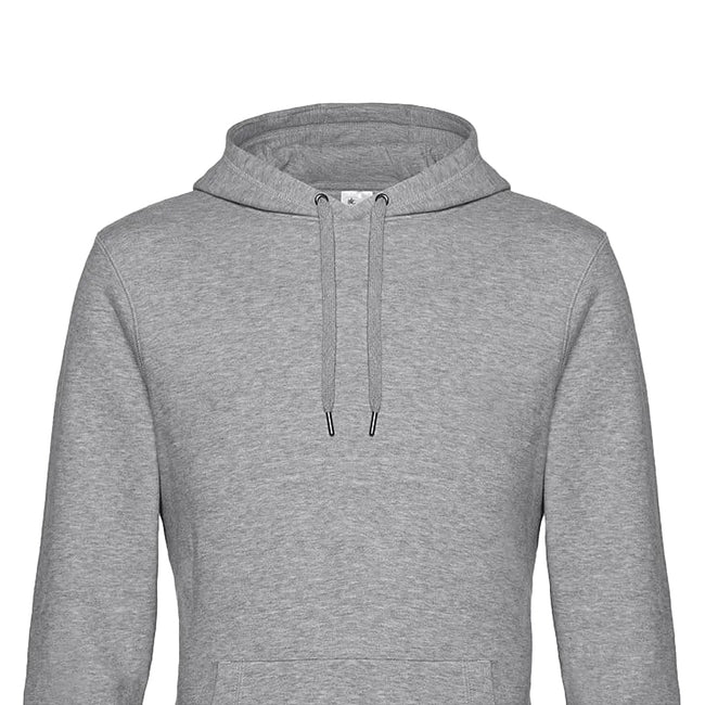 Heather Grey - Back - B&C Mens King Hoodie