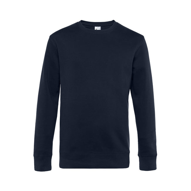 Navy - Front - B&C Mens King Sweatshirt
