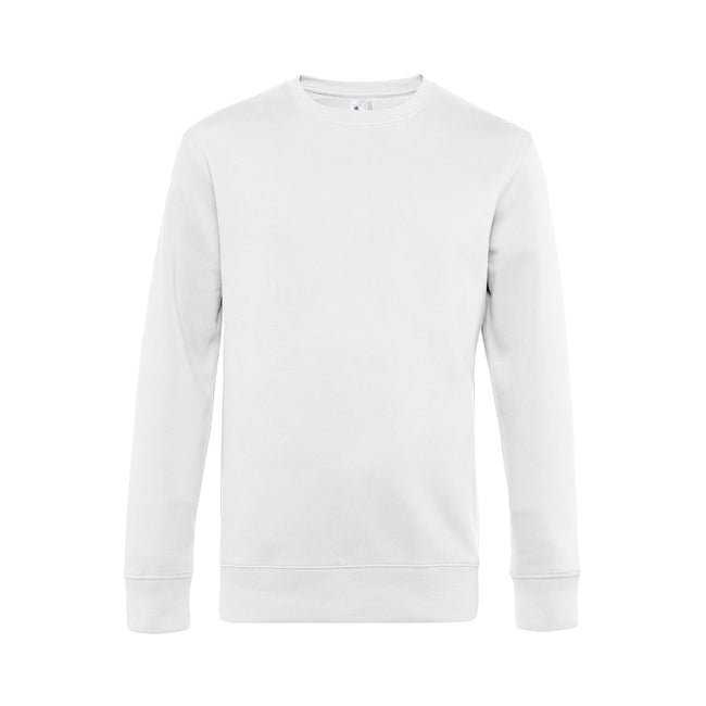 White - Front - B&C Mens King Sweatshirt