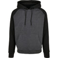 Charcoal-Black - Front - Build Your Brand Mens Basic Raglan Hoodie