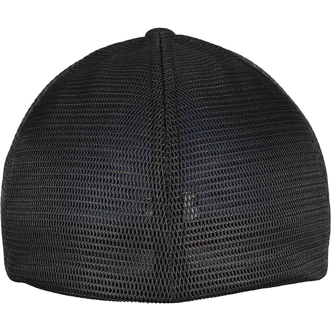 Black - Back - Flexfit Unisex Adult 360 Omnimesh Mesh Cap