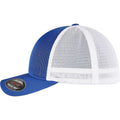 Royal Blue-White - Side - Flexfit Unisex Adult Omnimesh Mesh Two Tone Cap