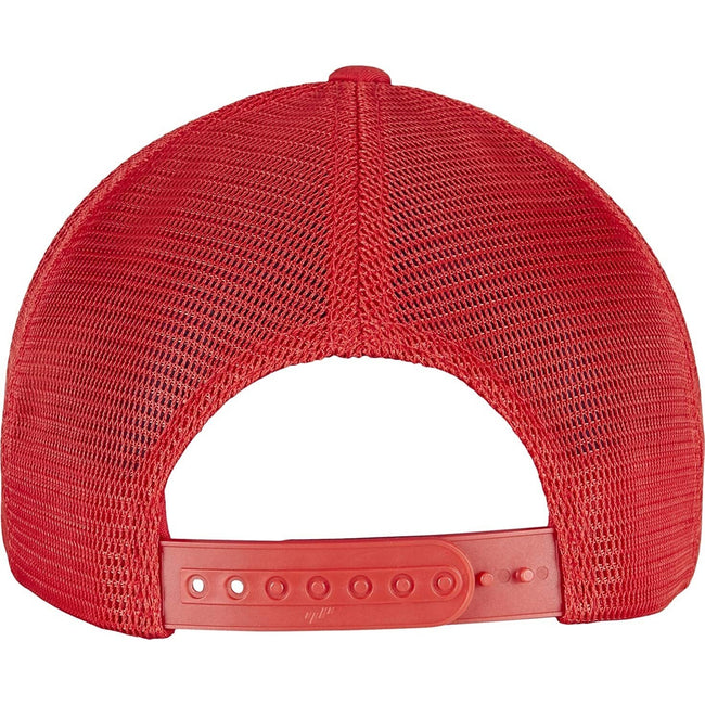 Red - Back - Flexfit Unisex Adult Omnimesh Mesh Cap